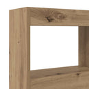 vidaXL Fejtámla polcokkal Artisan tölgy 120 x 17 x 102 cm Faanyag