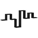 vidaXL Falpolc polcokkal Musta tammi 104,5 x 10 x 43 cm Faanyag