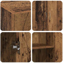 vidaXL Irodai szekrény polcokkal Régi fa 60 x 32 x 77.5 Faanyag