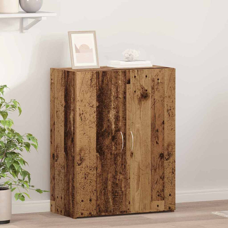 vidaXL Irodai szekrény polcokkal Régi fa 60 x 32 x 77.5 Faanyag
