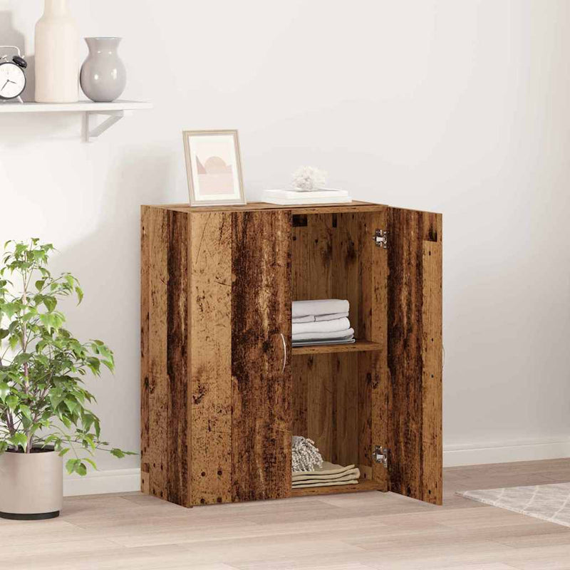 vidaXL Irodai szekrény polcokkal Régi fa 60 x 32 x 77.5 Faanyag