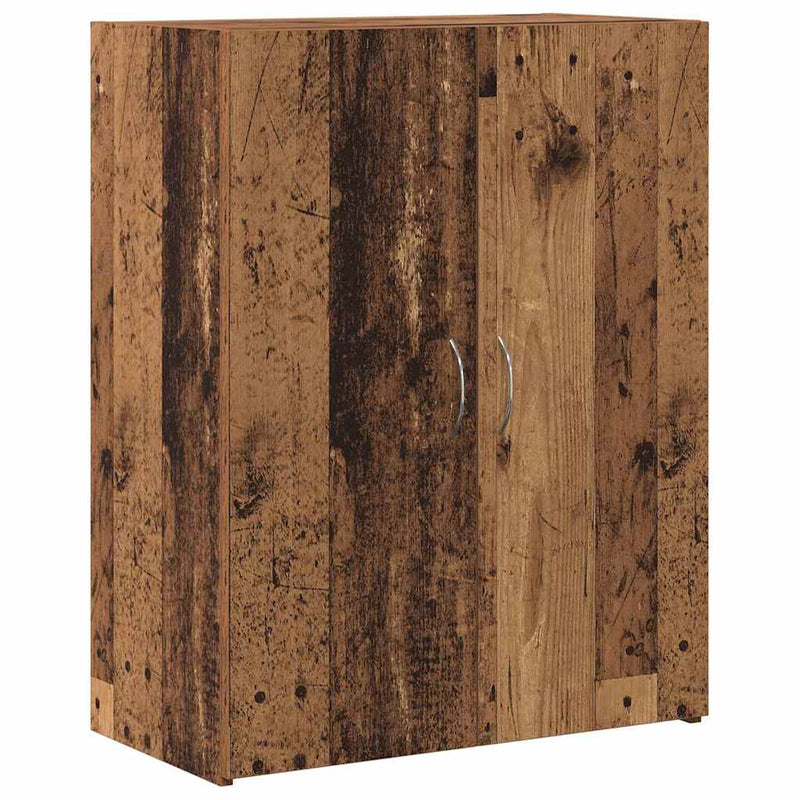 vidaXL Irodai szekrény polcokkal Régi fa 60 x 32 x 77.5 Faanyag