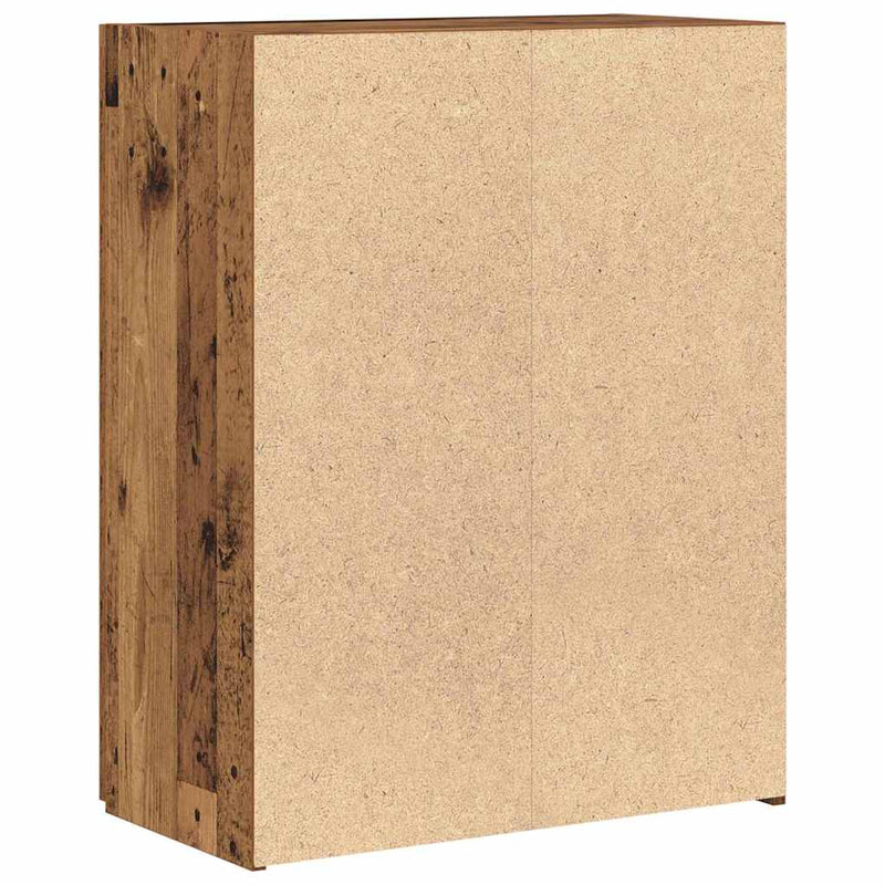 vidaXL Irodai szekrény polcokkal Régi fa 60 x 32 x 77.5 Faanyag