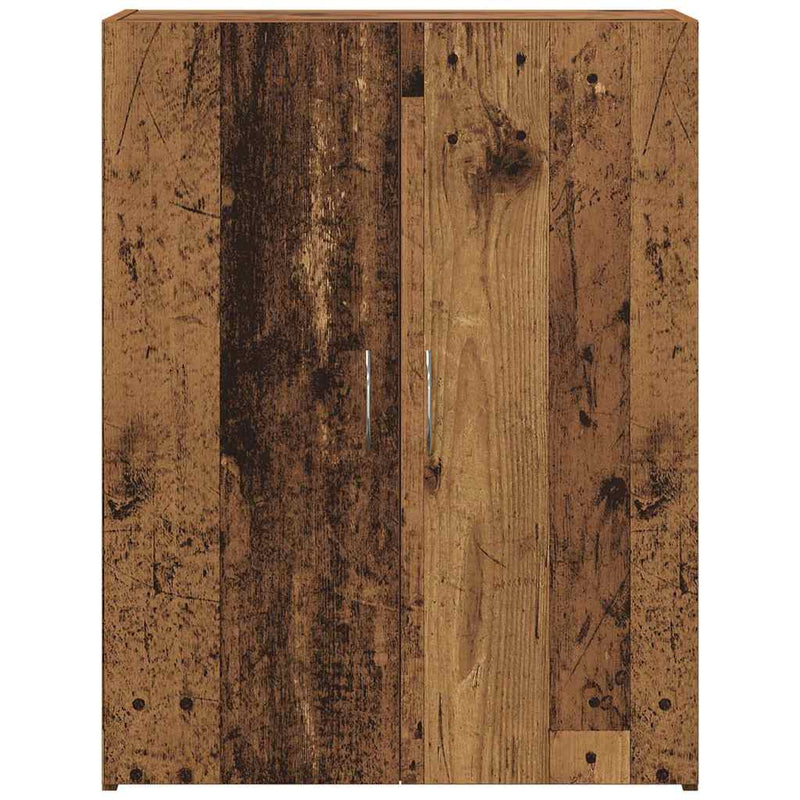 vidaXL Irodai szekrény polcokkal Régi fa 60 x 32 x 77.5 Faanyag