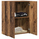 vidaXL Irodai szekrény polcokkal Régi fa 60 x 32 x 77.5 Faanyag