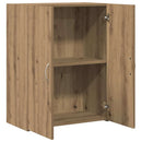vidaXL Irodai szekrény Kézműves Tölgy 70 x 32 x 77.5 cm Faanyag
