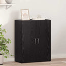 vidaXL Irodai szekrény Fekete Tölgy 70 x 32 x 77.5 cm Faanyag