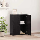 vidaXL Irodai szekrény Fekete Tölgy 70 x 32 x 77.5 cm Faanyag