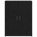 vidaXL Irodai szekrény polcokkal Musta tammi 60 x 32 x 77.5 Faanyag