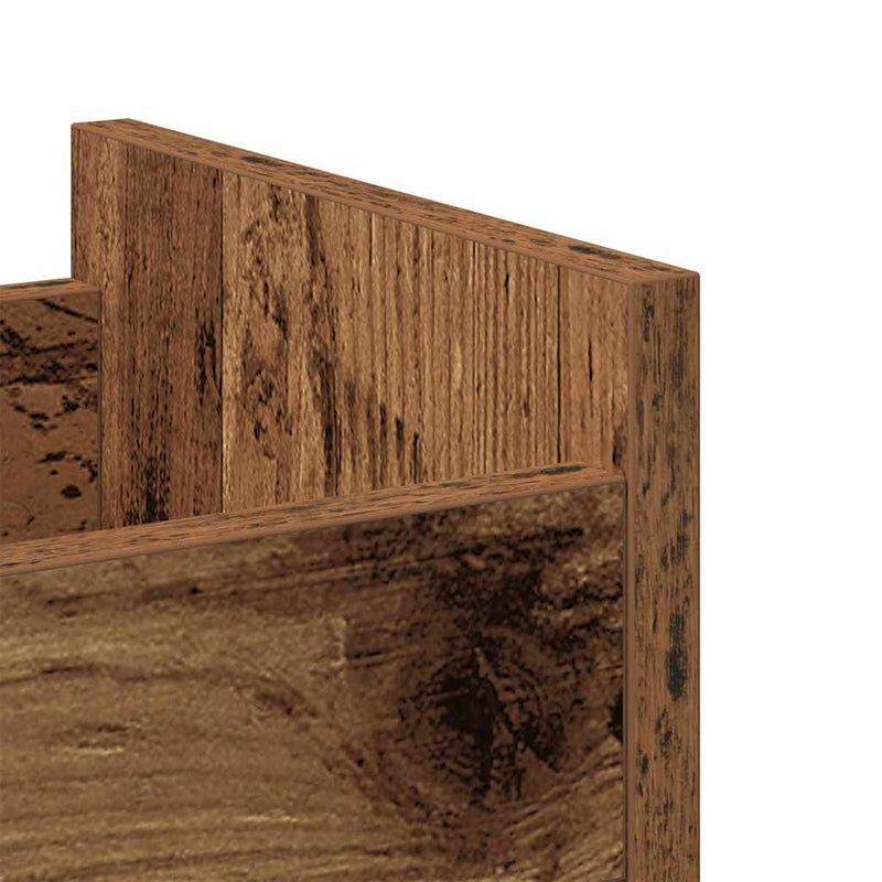 vidaXL Cabinet kerékkel Régi fa 60 x 22 x 79 cm Faanyag