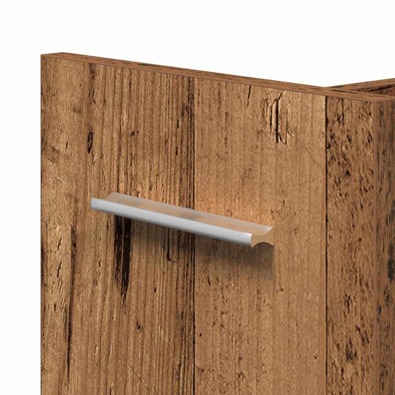 vidaXL Cabinet kerékkel Régi fa 60 x 22 x 79 cm Faanyag