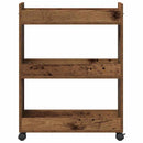 vidaXL Cabinet kerékkel Öreg fa 60 x 22 x 79 cm