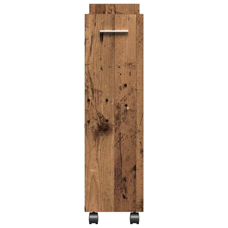 vidaXL Cabinet kerékkel Régi fa 60 x 22 x 79 cm Faanyag