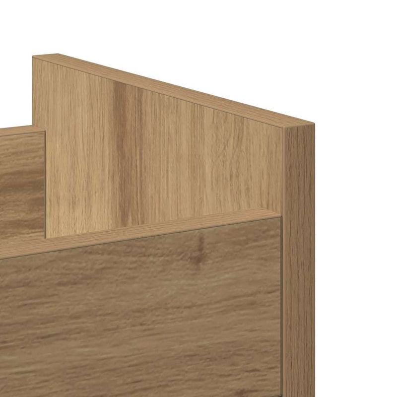 vidaXL Cabinet kerékkel kézműves tölgy 60 x 22 x 79 cm Faanyag