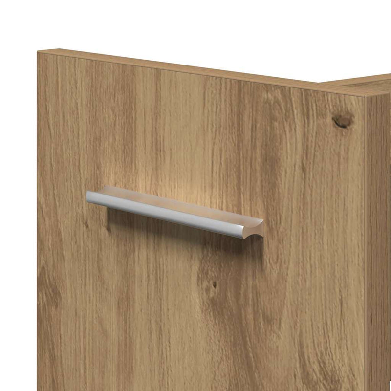 vidaXL Cabinet kerékkel kézműves tölgy 60 x 22 x 79 cm Faanyag