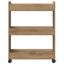 vidaXL Cabinet kerékkel Artisan tölgy 60 x 22 x 79 cm