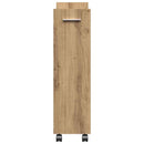 vidaXL Cabinet kerékkel Artisan tölgy 60 x 22 x 79 cm