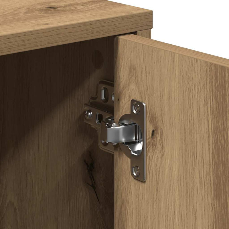 vidaXL kézműves tölgy színű szerelt fa tálalószekrény 60 x 31 x 70 cm