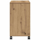 vidaXL Oldalasztal polcokkal kézműves tölgy 50 x 30 x 55 cm Faanyag