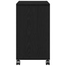 vidaXL Oldalasztal polcokkal Musta tammi 50 x 30 x 55 cm Faanyag