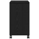 vidaXL Oldalasztal polcokkal Musta tammi 50 x 30 x 55 cm Faanyag