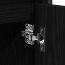 vidaXL Fürdőszobai mosdószekrény Fekete tölgy 60 x 35 x 60 cm Faanyag