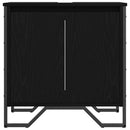 vidaXL Fürdőszobai mosdószekrény Fekete tölgy 60 x 35 x 60 cm Faanyag