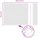 vidaXL Láncszem Kerítés Zöld 10 x 1.6 m Acél