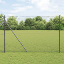 vidaXL Láncszem Kerítés 25 x 1,6 m Acél Szürke