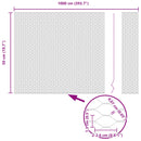 vidaXL Hexagon kerítés Zöld 0.5 x 10 m Acél