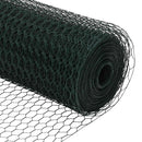 vidaXL Hexagon kerítés Zöld 0,5 x 10 m PVC