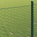 vidaXL Hexagon kerítés Zöld 0,5 x 10 m PVC