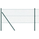 vidaXL Hexagon kerítés Zöld 0,5 x 10 m PVC