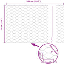 vidaXL Hexagon kerítés Zöld 0.5 x 10 m Acél