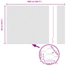 vidaXL Hexagon kerítés Zöld 0,6 x 10 m Acél