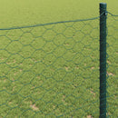 vidaXL Hexagon kerítés Zöld 0,6 x 10 m PVC