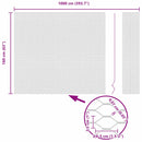 vidaXL Hexagon kerítés Zöld 1.6 x 10 m Acél