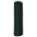 vidaXL Hexagon kerítés Zöld 0,6 x 25 m PVC