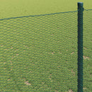 vidaXL Hexagon kerítés Zöld 1.6 x 25 m Acél