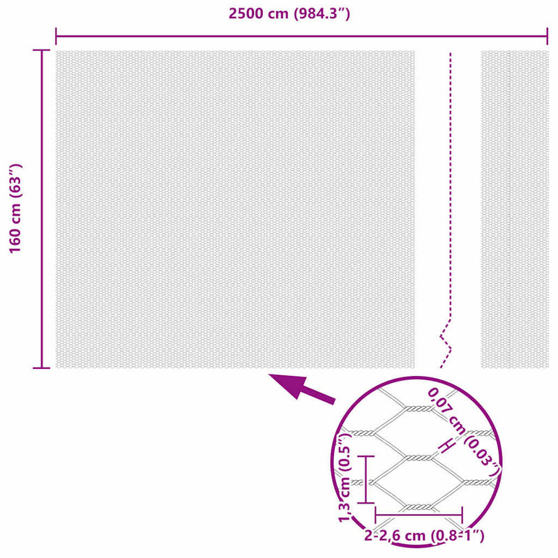 vidaXL Hexagon kerítés Zöld 1.6 x 25 m Acél