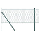 vidaXL Hexagon kerítés Zöld 0,8 x 50 m PVC