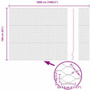 vidaXL Hexagon kerítés Zöld 1.6 x 50 m Acél