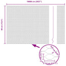 vidaXL Hexagon kerítés Zöld 0.4 x 100 m Acél