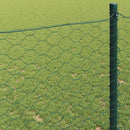 vidaXL Hexagon kerítés Zöld 0.5 x 100 m Acél