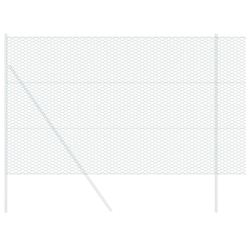 vidaXL Hexagon kerítés Zöld 1.5 x 100 m Acél