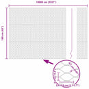 vidaXL Hexagon kerítés Zöld 1.6 x 100 m Acél