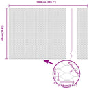 vidaXL Hexagon kerítés Szürke 0,4 x 10 m PVC