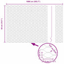 vidaXL Hexagon kerítés Szürke 0,5 x 10 m PVC