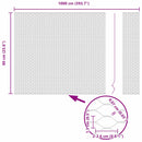 vidaXL Hexagon kerítés Szürke 0,6 x 10 m Acél