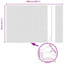 vidaXL Hexagon kerítés Szürke 0.8 x 10 m Acél